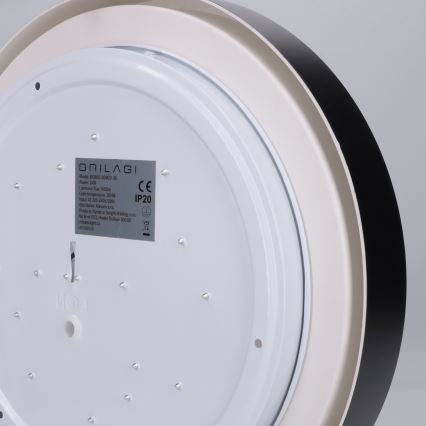 Brilagi - LED-kattovalaisin MATTEO LED/24W/230V, halkaisija 31 cm, musta