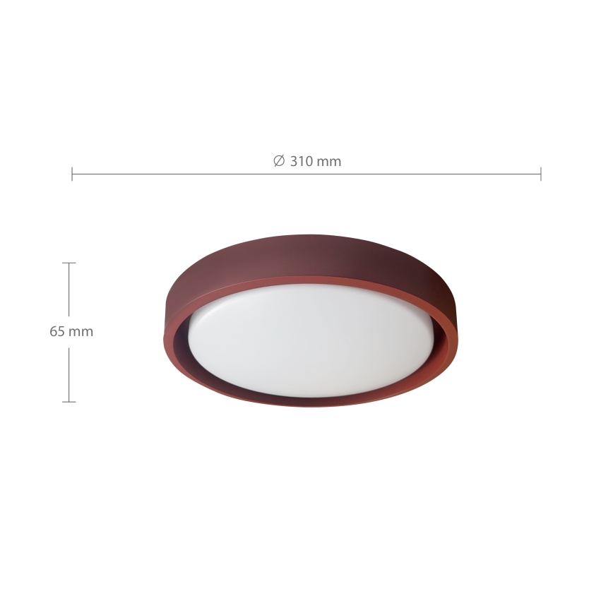 Brilagi - LED-kattovalaisin MATTEO LED/24W/230V, halkaisija 31 cm, punainen