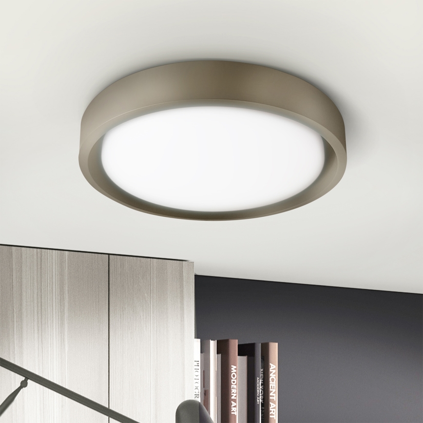 Brilagi - LED-kattovalaisin MATTEO LED/24W/230V, halkaisija 31 cm, taupe