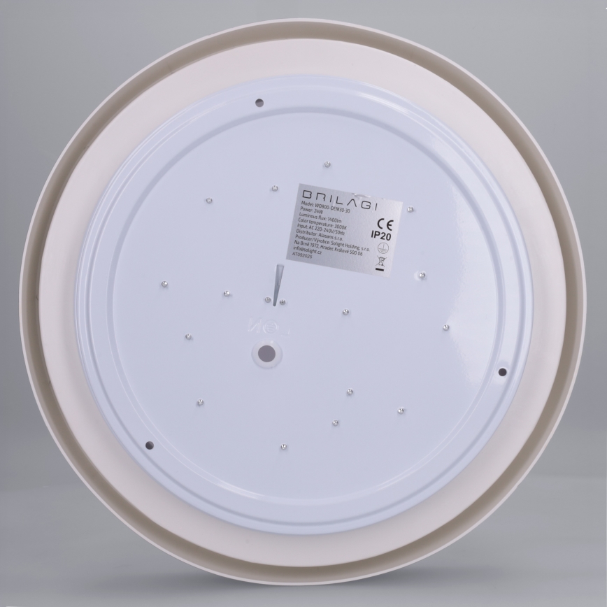 Brilagi - LED-kattovalaisin MATTEO LED/24W/230V, halkaisija 31 cm, taupe