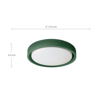 Brilagi - LED-kattovalaisin MATTEO LED/24W/230V halkaisija 31 cm vihreä
