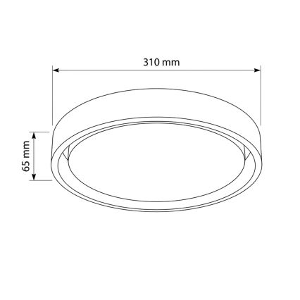 Brilagi - LED-kattovalaisin MATTEO LED/24W/230V halkaisija 31 cm vihreä