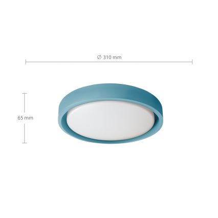 Brilagi - LED-kattovalaisin MATTEO LED/24W/230V Ø 31 cm turkoosi