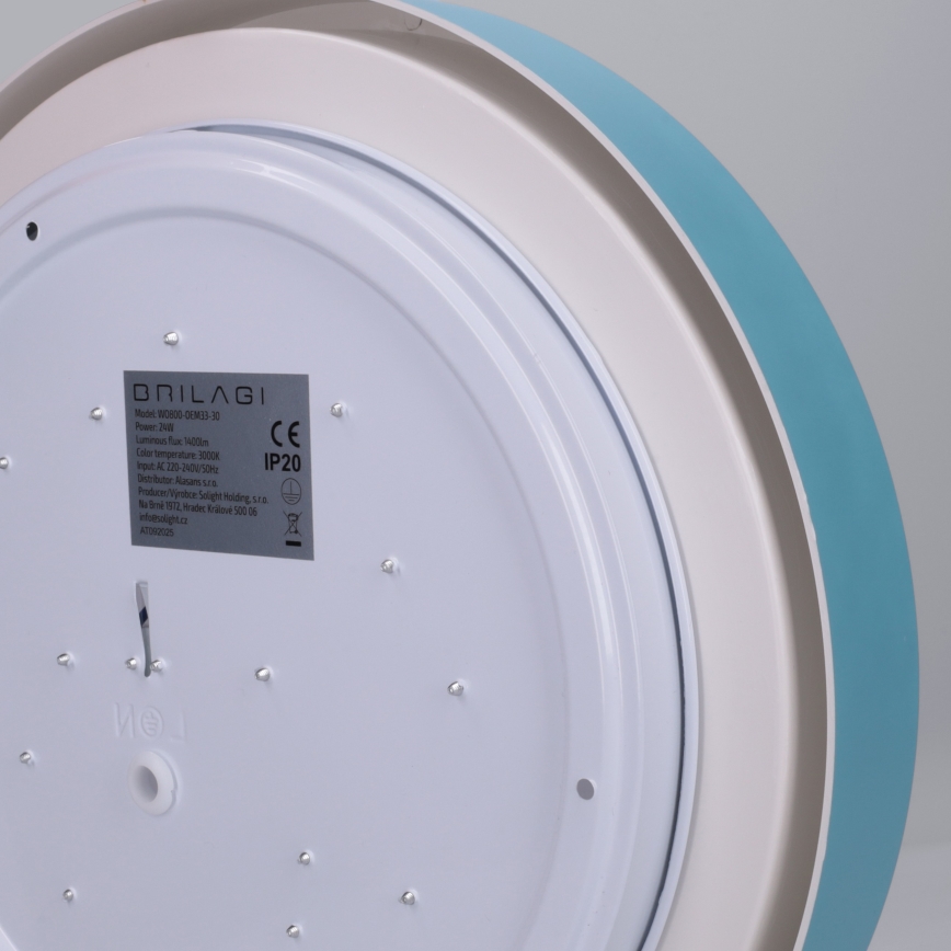 Brilagi - LED-kattovalaisin MATTEO LED/24W/230V Ø 31 cm turkoosi