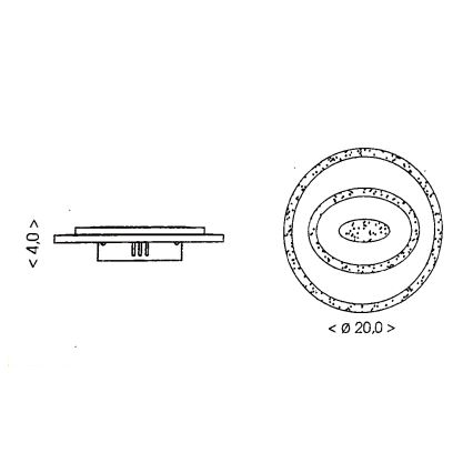 Brilagi - LED-kattovalaisin MODERN MINI, 26 W, 230 V, 3000/4000/6000 K