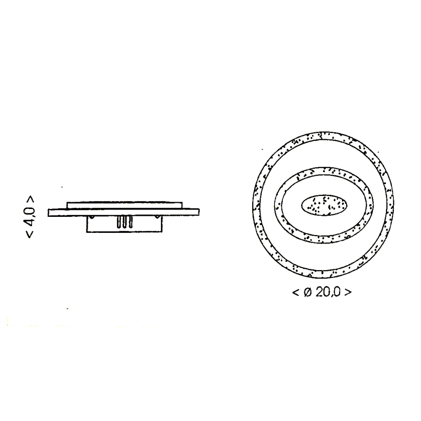 Brilagi - LED-kattovalaisin MODERN MINI, 26 W, 230 V, 3000/4000/6000 K
