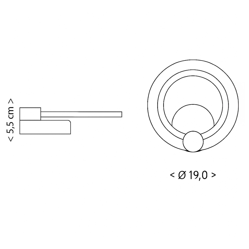 Brilagi - LED-kattovalaisin MODERN MINI LED/16W/230V 3000/4000/6000K