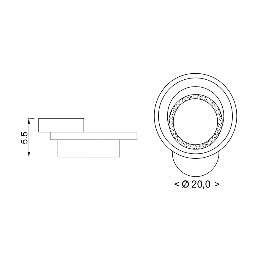 Brilagi - LED Kattovalaisin MODERN MINI LED/22W/230V 3000/4000/6000K