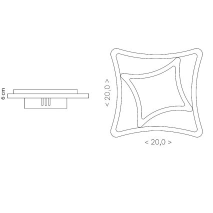 Brilagi - LED-kattovalaisin MODERN MINI LED/24W/230V 3000/4000/6000K