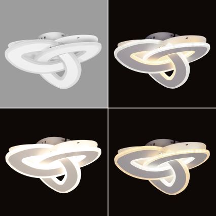 Brilagi - LED-himmennettävä kattovalaisin MODERN MINI LED/49W/230V 3000-6000K 30x30 cm + kaukosäädin