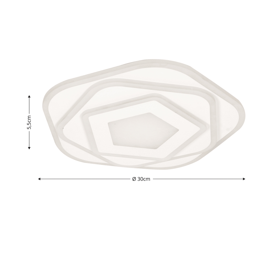 Brilagi - LED himmennettävä kattovalaisin MODERN MINI LED/53W/230V 3000/4000/6000K halkaisija 30 cm + kaukosäädin
