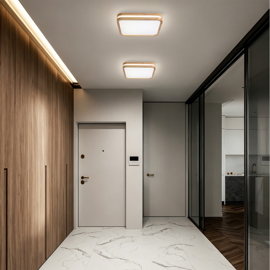 BRILAGI - LED-kattovalaisin MOLINA SQUARE LED/32W/230V 3000/4000/6000K tammi 30x30 cm