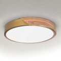 BRILAGI - LED-kattovalaisin PILANA LED/24W/230V tammi/kulta Ø 30 cm