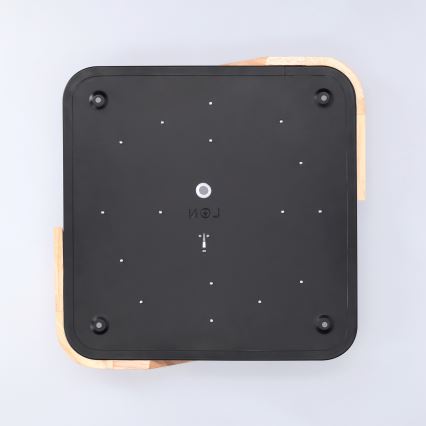 Brilagi - LED-kattovalaisin PILANA LED/24W/230V tammi/musta 32x32 cm