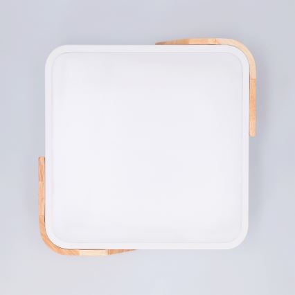 Brilagi - LED-kattovalaisin PILANA LED/24W/230V tammi/valkoinen 32x32 cm