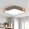 BRILAGI - LED-kattovalaisin PILANA SQUARE LED/24W/230V tammi/beige 32x32 cm