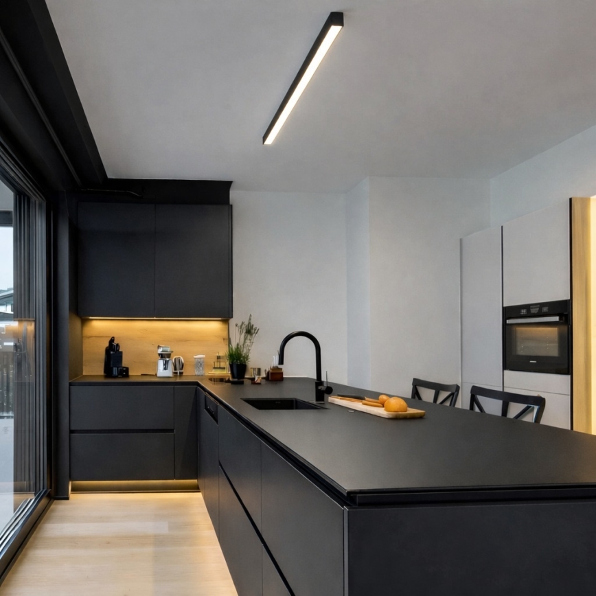 Brilagi - LED-kattovalaisin, pinta-asennettava/riippuva SYNODICO LED/30W/230V 4000K musta