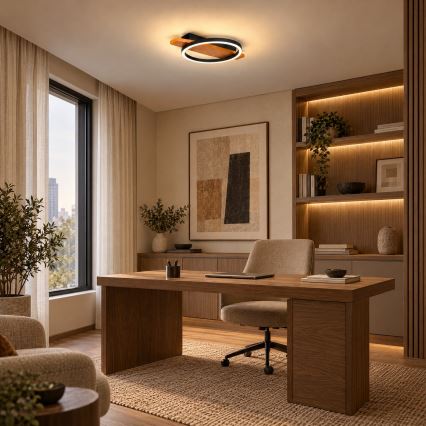 BRILAGI - LED-kattovalaisin PLANK LED/16W/230V 4000K 30x40 cm puu