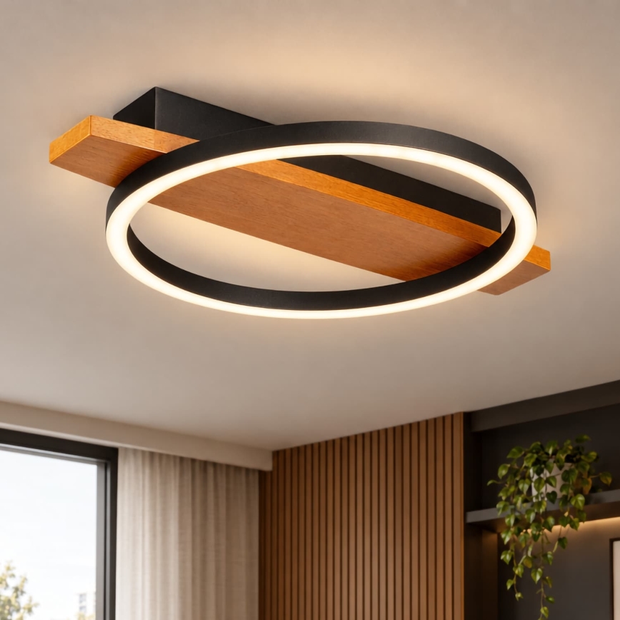 BRILAGI - LED-kattovalaisin PLANK LED/16W/230V 4000K 30x40 cm puu