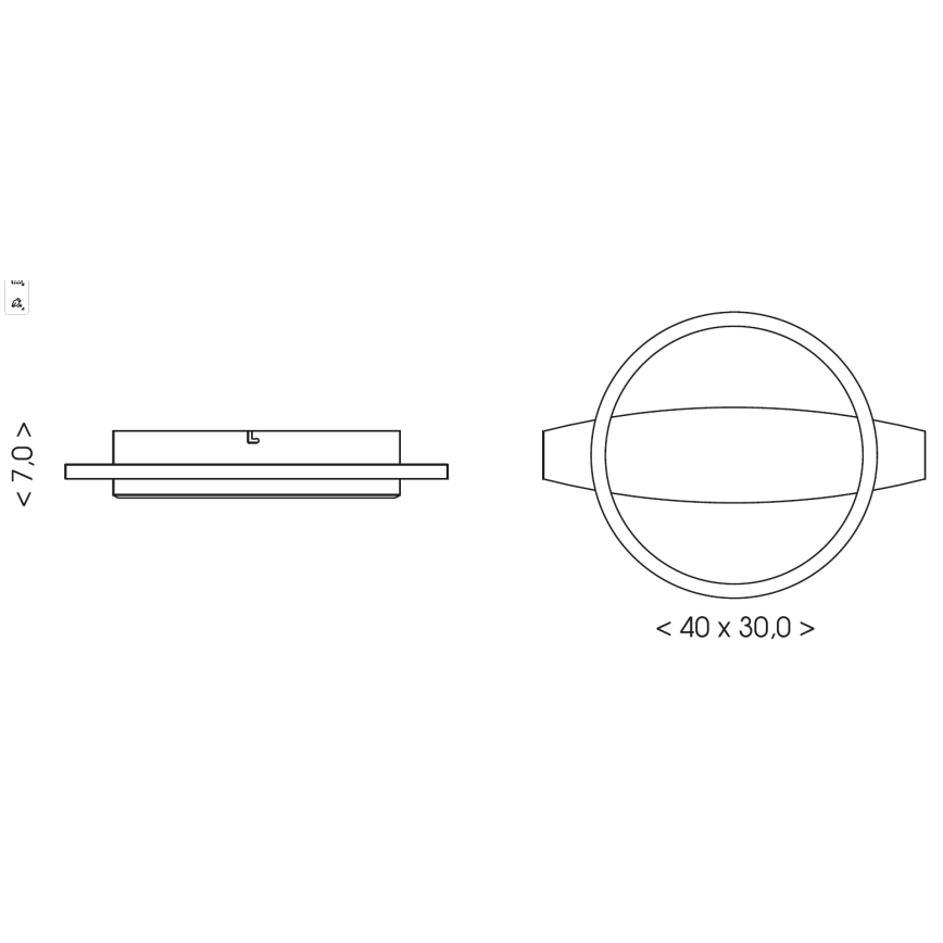 Brilagi - LED-kattovalaisin PLANK LED/16W/230V 4000K 30x40 cm puu