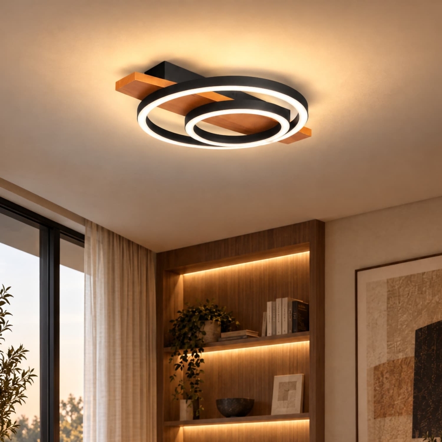 BRILAGI - LED kattovalaisin PLANK LED/28W/230V 4000K 30x40 cm puu