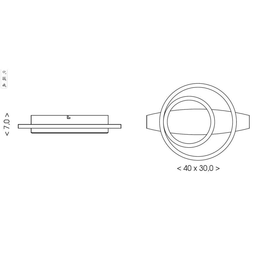 Brilagi - LED kattovalaisin PLANK LED/28W/230V 4000K 30x40 cm puu