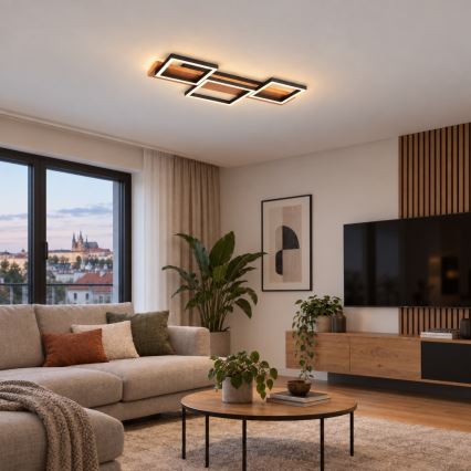 BRILAGI - LED-kattovalaisin PLANK LED/30W/230V 4000K 34,5x65 cm puu