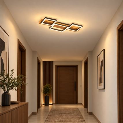 BRILAGI - LED-kattovalaisin PLANK LED/30W/230V 4000K 34,5x65 cm puu