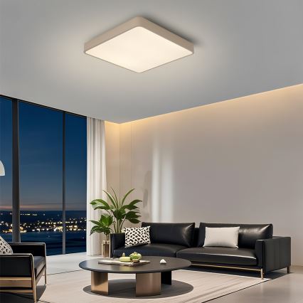 Brilagi - LED-kattovalaisin POOL 48W/230V 3000/4000/6000K 50x50 cm beige