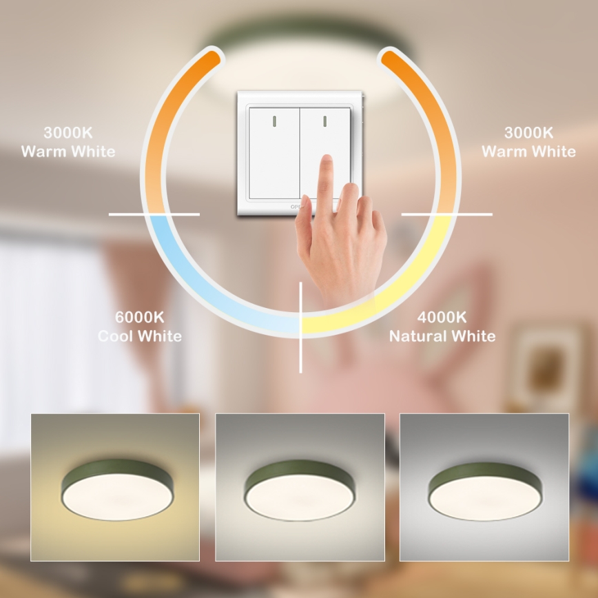 Brilagi - LED-kattovalaisin POOL LED/60W/230V 3000/4000/6000K Ø 60 cm, vihreä