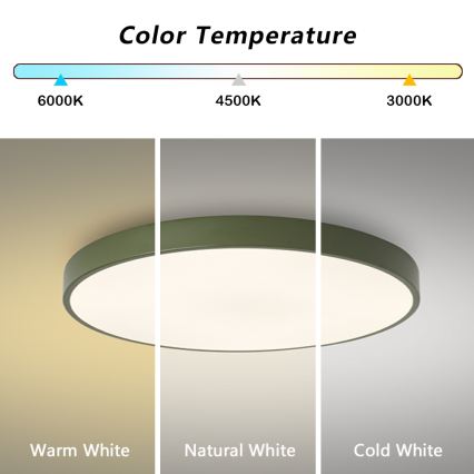 Brilagi - LED-kattovalaisin POOL LED/60W/230V 3000/4000/6000K Ø 60 cm, vihreä