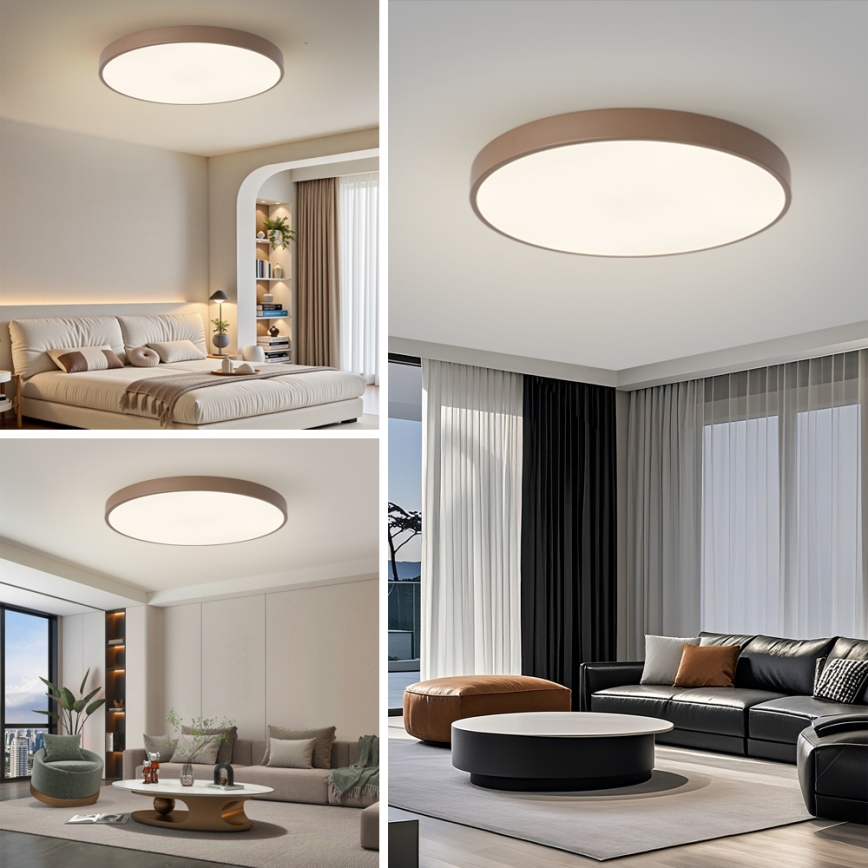 Brilagi - LED-kattovalaisin POOL LED/100W/230V 3000/4000/6000K halkaisija 80 cm ruskea