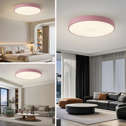 Brilagi - LED-kattovalaisin POOL LED/100W/230V 3000/4000/6000K halkaisija 80 cm vaaleanpunainen