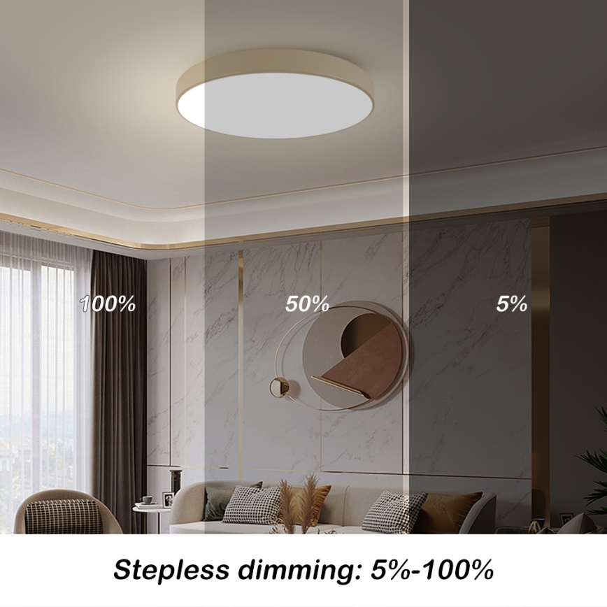 Brilagi - LED-kattovalaisin POOL LED/100W/230V 3000/4000/6000K halkaisija 80 cm beige