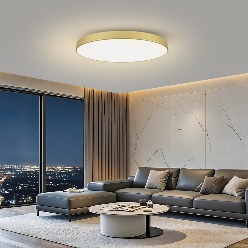 Brilagi - LED-kattovalaisin POOL LED/128W/230V 3000/4000/6000K Ø 100 cm, kultainen