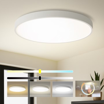 Brilagi - LED-kattovalaisin POOL LED/128W/230V 3000/4000/6000K halkaisija 100 cm valkoinen