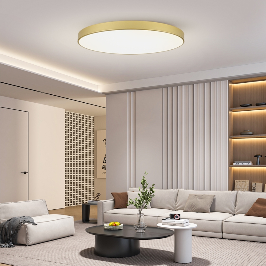 Brilagi - LED-kattovalaisin POOL LED/180W/230V 3000/4000/6000K halkaisija 120 cm kultainen