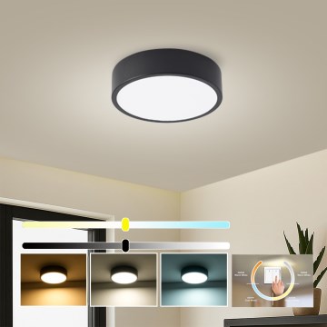 Brilagi - LED-kattovalaisin POOL LED/18W/230V 3000/4000/6000K halkaisija 20 cm musta