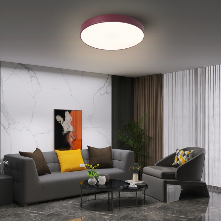 Brilagi - LED-kattovalaisin POOL LED/36W/230V 3000/4000/6000K halkaisija 30 cm burgundinpunainen