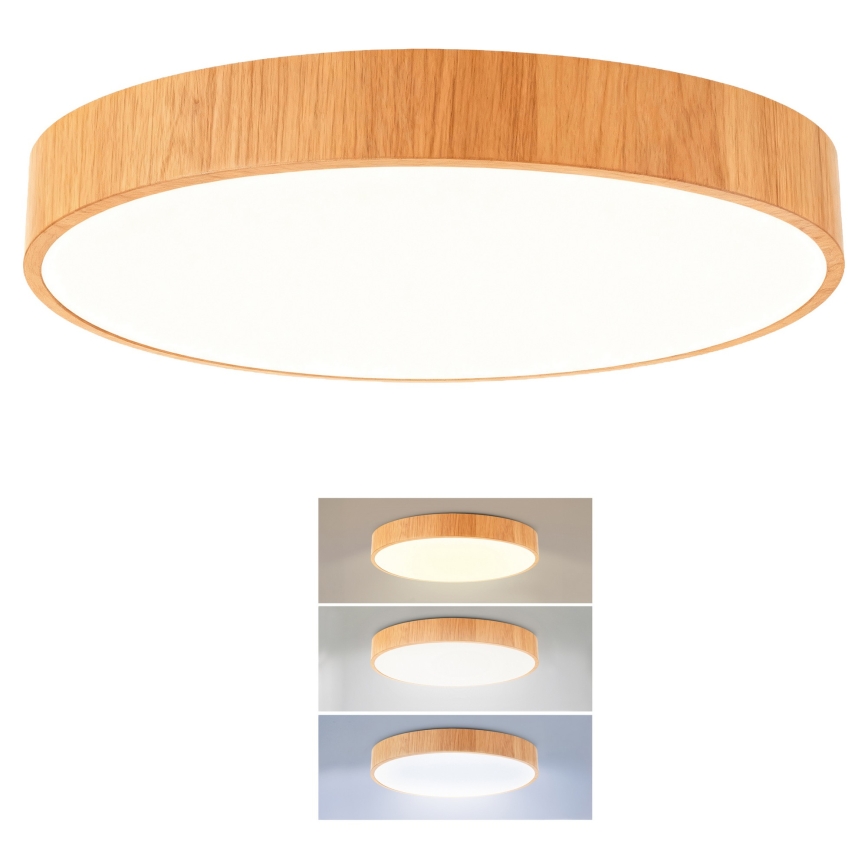 Brilagi - POOL LED -kattovalaisin 48W/230V 3000/4000/6000K halkaisija 40 cm puukuosi