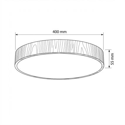 Brilagi - POOL LED -kattovalaisin 48W/230V 3000/4000/6000K halkaisija 40 cm puukuosi