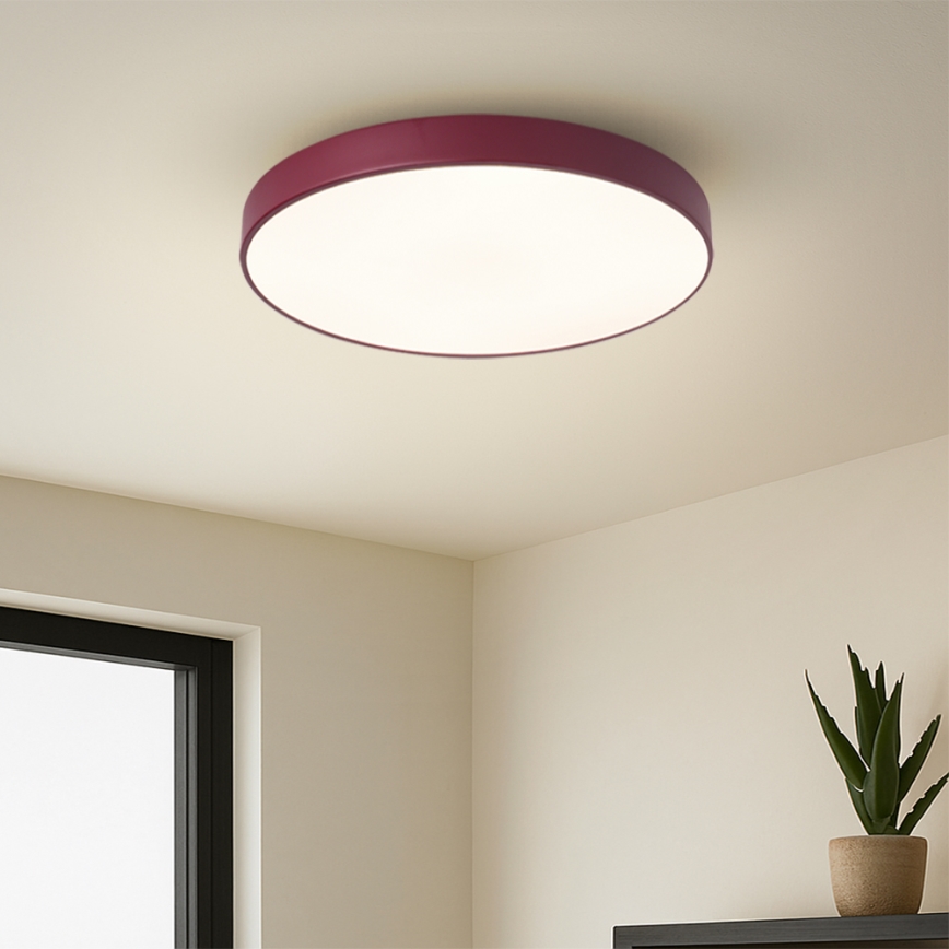 Brilagi - LED-kattovalaisin POOL LED, 48 W, 230 V, 3000/4000/6000 K, Ø 40 cm, viininpunainen