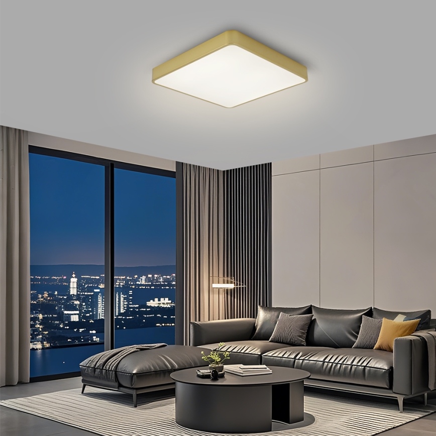 Brilagi - LED-kattovalaisin POOL LED/48W/230V 3000/4000/6000K 50x50 cm kultainen