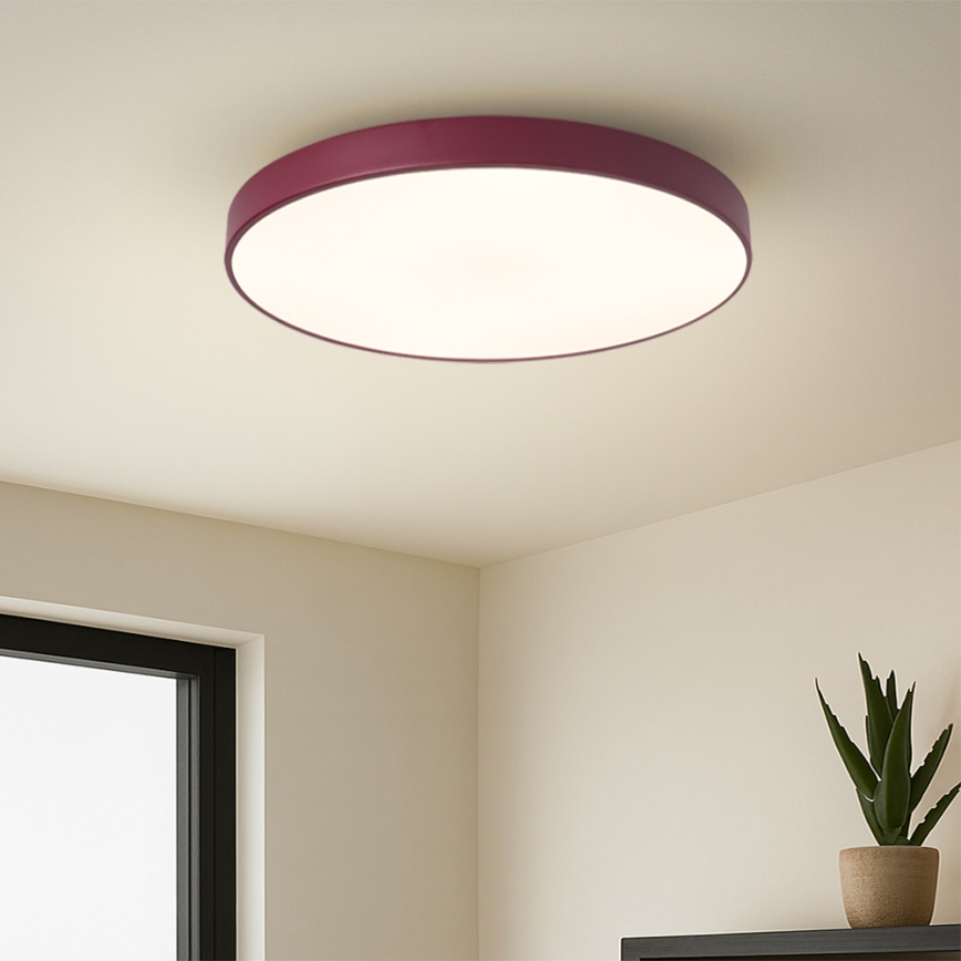 Brilagi - LED-kattovalaisin POOL LED/60W/230V 3000/4000/6000K, halkaisija 50 cm, burgundinpunainen