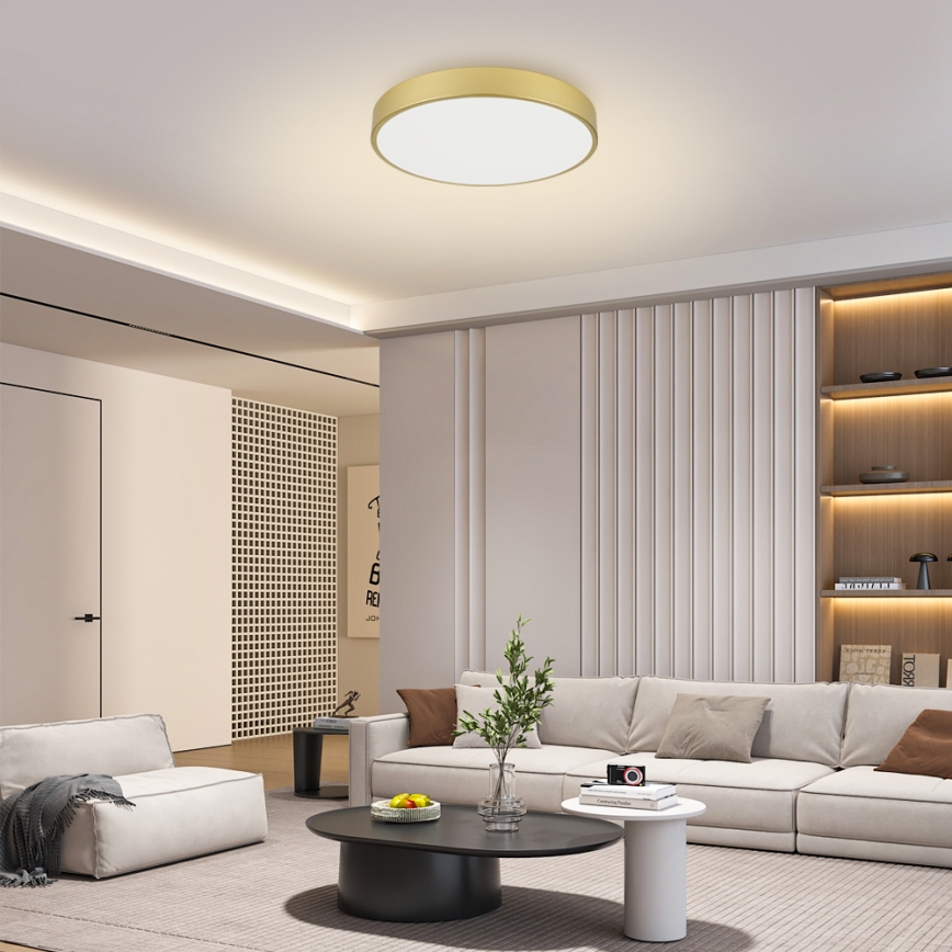 Brilagi - LED-kattovalaisin POOL LED/60W/230V 3000/4500/6000K halkaisija 60 cm kultainen