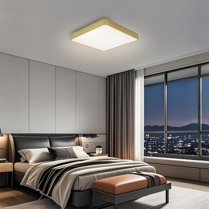 BRILAGI - LED-kattovalaisin POOL SQUARE LED/36W/230V 3000/4000/6000K 40x40 cm kultainen
