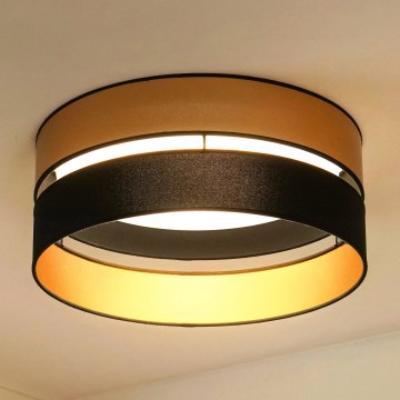 Brilagi - LED-kattovalaisin ROYAL LED/24W/230V halkaisija 45 cm musta/kulta