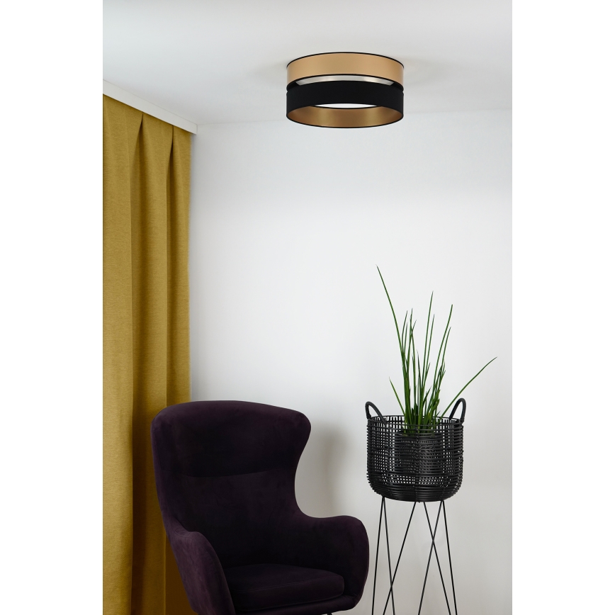 Brilagi - LED-kattovalaisin ROYAL LED/24W/230V halkaisija 45 cm musta/kulta
