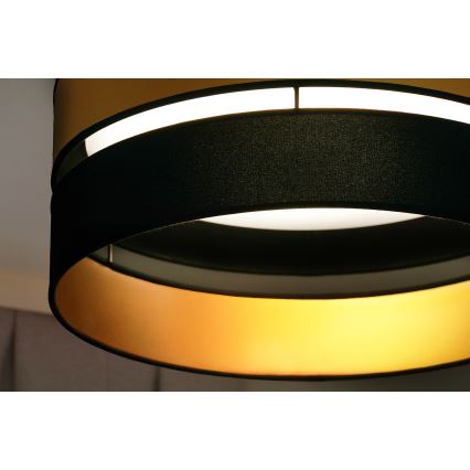 Brilagi - LED-kattovalaisin ROYAL LED/24W/230V halkaisija 45 cm musta/kulta