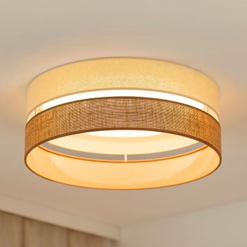 Brilagi - LED-kattovalaisin ROYAL YUTE LED/24W/230V halkaisija 45 cm beige/kerma